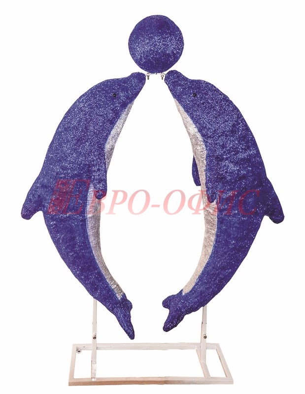 Акриловая светодиодная фигура "Дельфины в тандеме" 513-131
