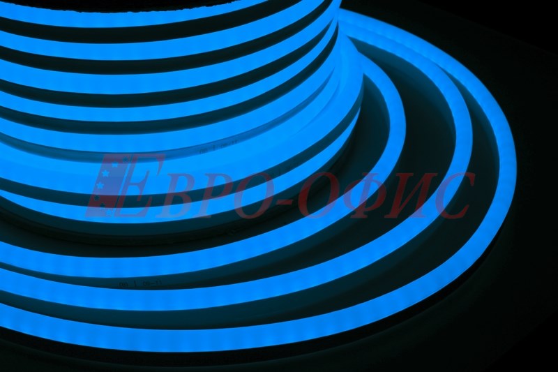 Гибкий Неон LED 360 (круглый) - синий, бухта 50м 131-033