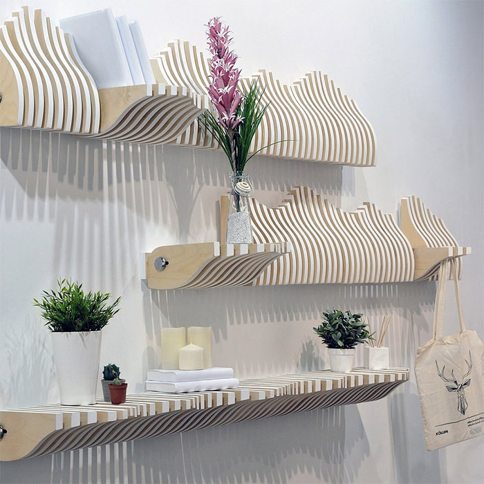 Навесная декоративная полка