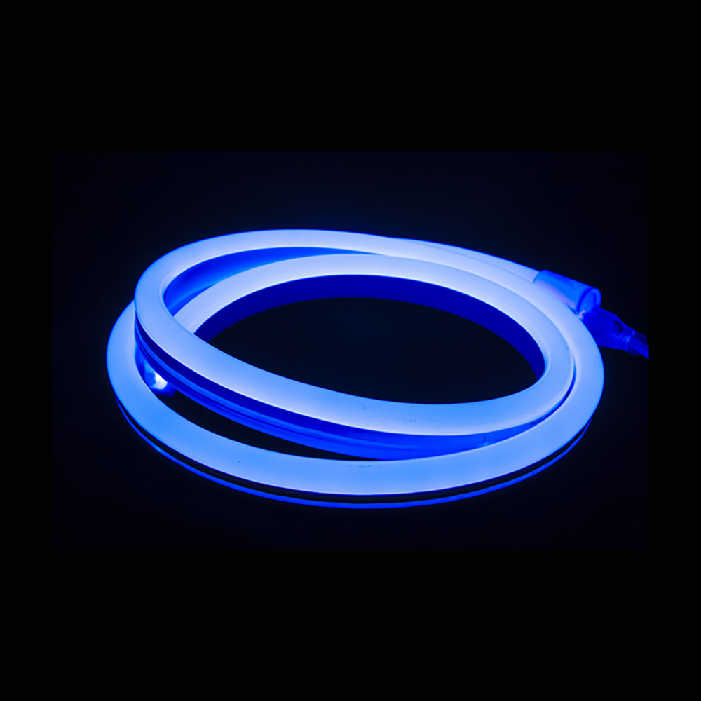 Гибкий Неон LED SMD, форма - D, синий, 120 LED/м, бухта 100м 131-073