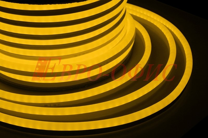 Гибкий Неон LED 360 (круглый) - желтый, бухта 50м 131-031