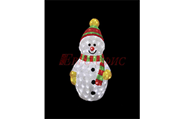 Акриловая светодиодная фигура "Снеговик с шарфом" 513-274