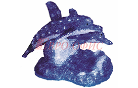 Акриловая светодиодная фигура "Синие дельфины" 513-132