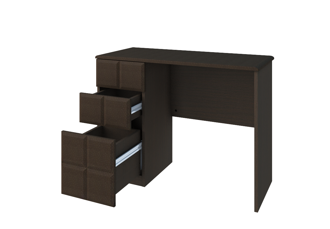 Туалетный столик "Шоколад" ШТСЛ/1 венге + кожа