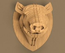 Декор на стену "Кабан"