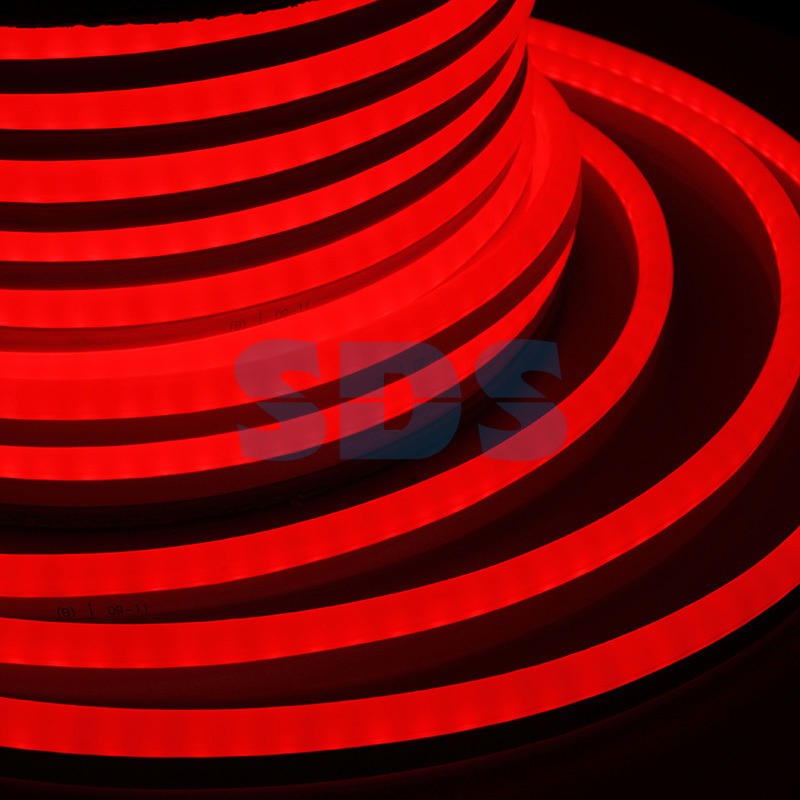 Гибкий Неон LED SMD, красный, 120 LED/м, бухта 50м 131-052