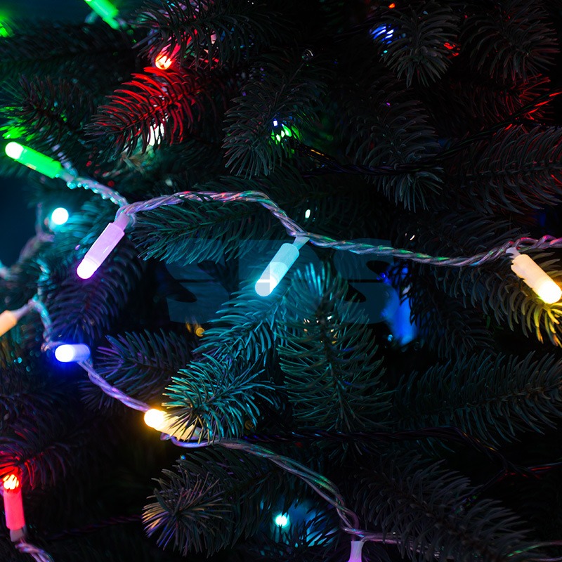 Гирлянда Нить 10м, 100 LED, цвет: RGB. свечение с динамикой (при использовании контроллера), 230 В 245-409