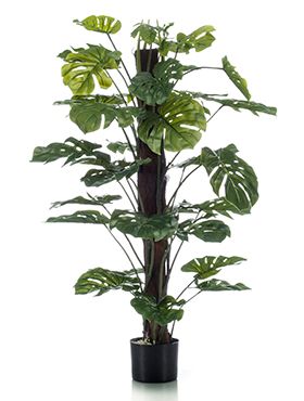 Искусственное растение Монстера на опоре h120