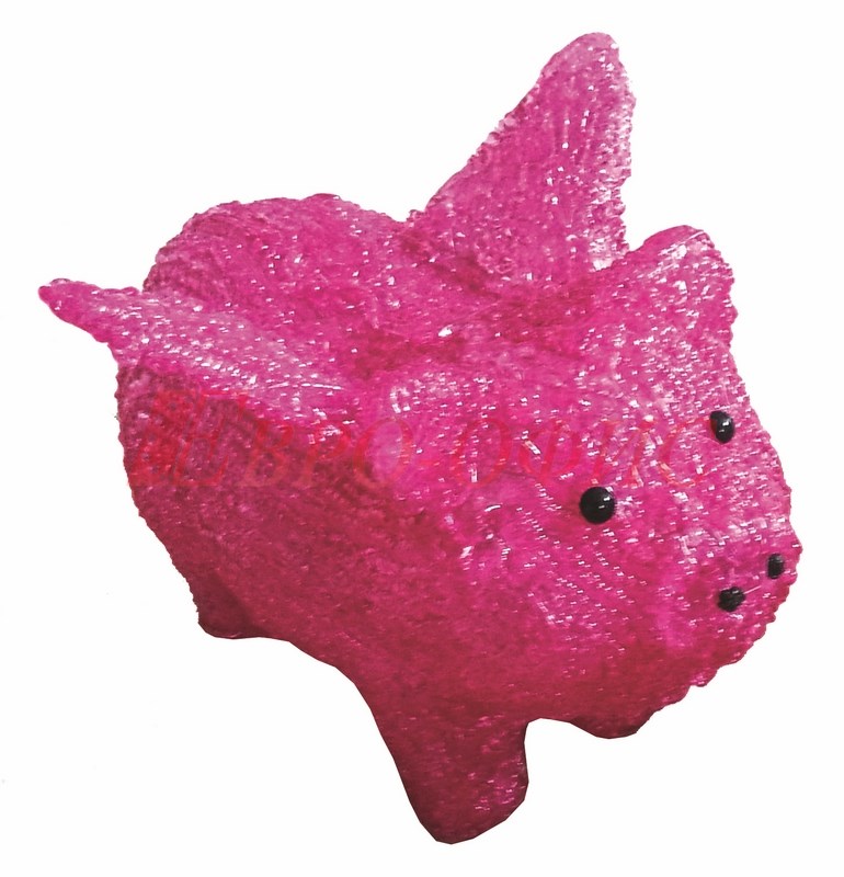 Акриловая светодиодная фигура "Поросенок с крылышками"  513-342