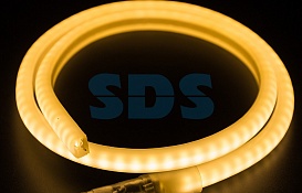 Гибкий Неон LED SMD, форма - D, тёплый белый, 120 LED/м, бухта 100м 131-076