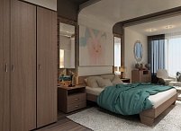 Спальня Слим практик грецкий орех (6 элементов)