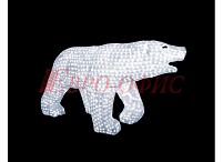 Акриловая светодиодная фигура "Белый медведь" 513-121