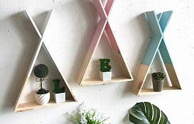 Навесная полка ""Хижина