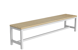 Скамейка для раздевалки без спинки ТМБ-Р1