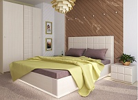 Спальня "Шоколад" бодега + шагрень платина (4 элемента)