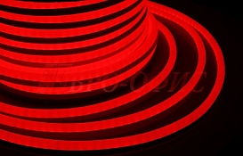 Гибкий Неон LED 360 (круглый) - красный, бухта 50м 131-032