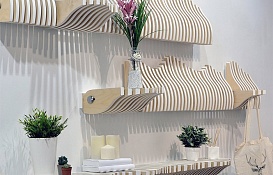 Навесная декоративная полка