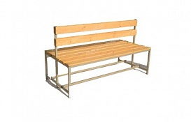 Скамейка для раздевалки со спинкой двухсторонняя ТМБ-Р3