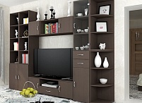 Гостиная "Слим практик" венге (6 элементов)