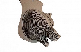 Декор на стену "Трофей-медведь"