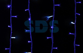 Гирлянда модульная "Дюраплей LED" 20м 200 LED белый каучук , мерцающий "Flashing", Синяя 315-183